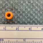 Bead that was removed from a two-year-old's ear