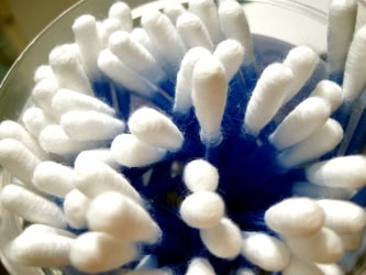 Cotton swabs safety tips for kids from "Don't Stick Don't Stuff" book, emphasizing safe use to prevent accidents and injuries.